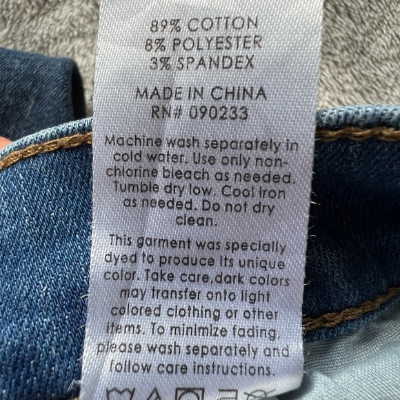 🎯PacSun Two Panel Hi-Rise Ankle Jegging Blue Size 28 - Picture 11 of 11